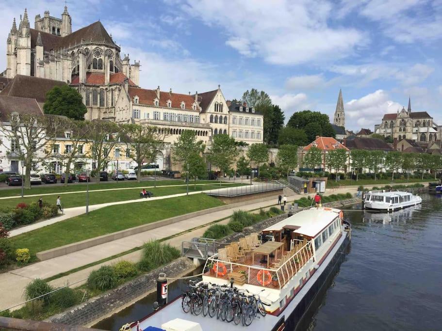 Bel Appart Au Centre-Ville Proche Gare Avec Wifi. Auxerre Zewnętrze zdjęcie